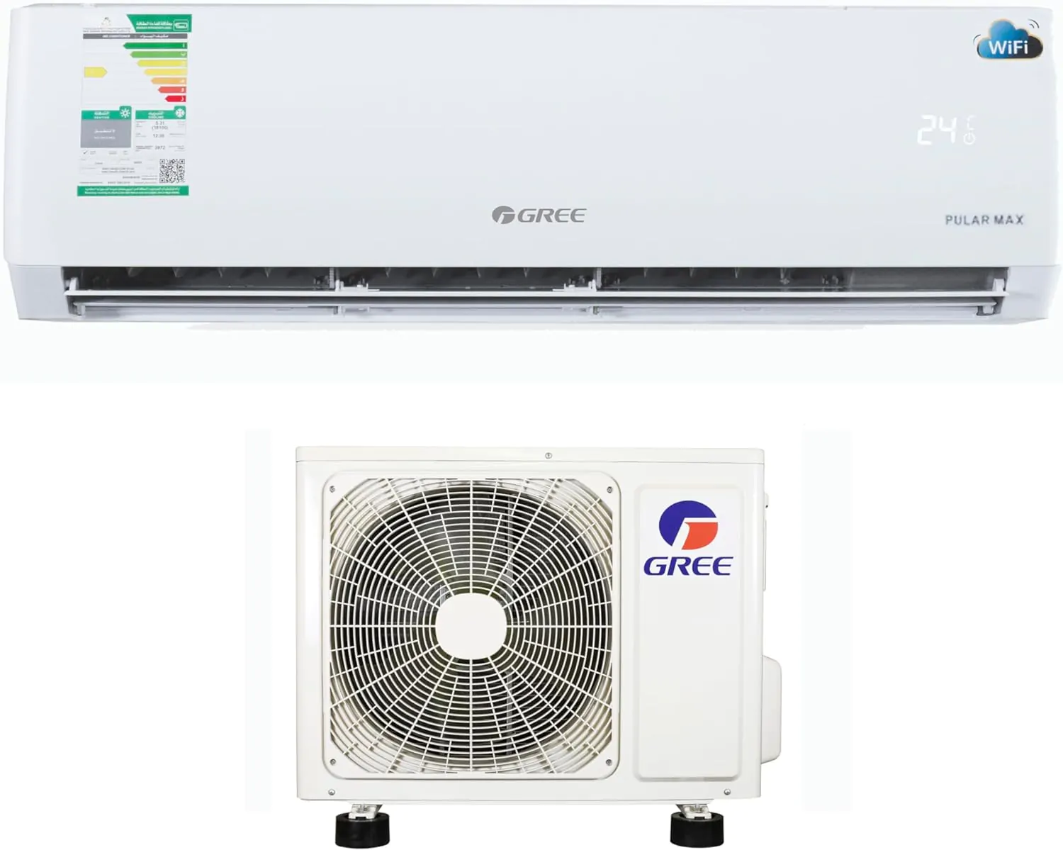 مكيف جري جداري 11600 بارد (واي فاي) بولر | GWC12AGC-D3NTA1A